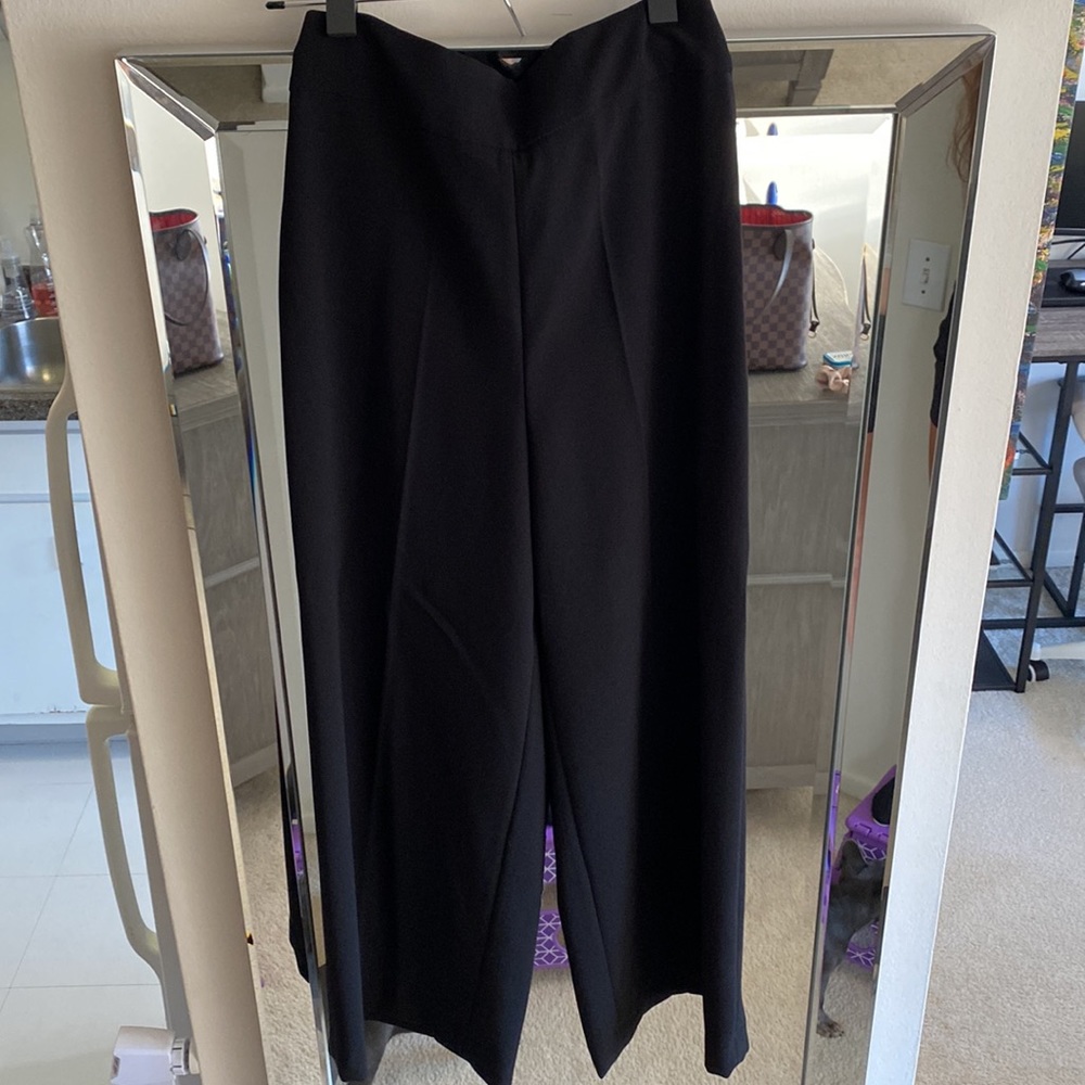 Zara black wide leg trousers - Size: XS